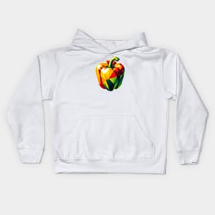 Abstract Geometric Pepper - Color Design Kids Hoodie